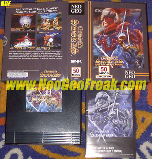 NEO GEO AES CROSSED SWORDS SNK FREE SHIPPING Ref 0251